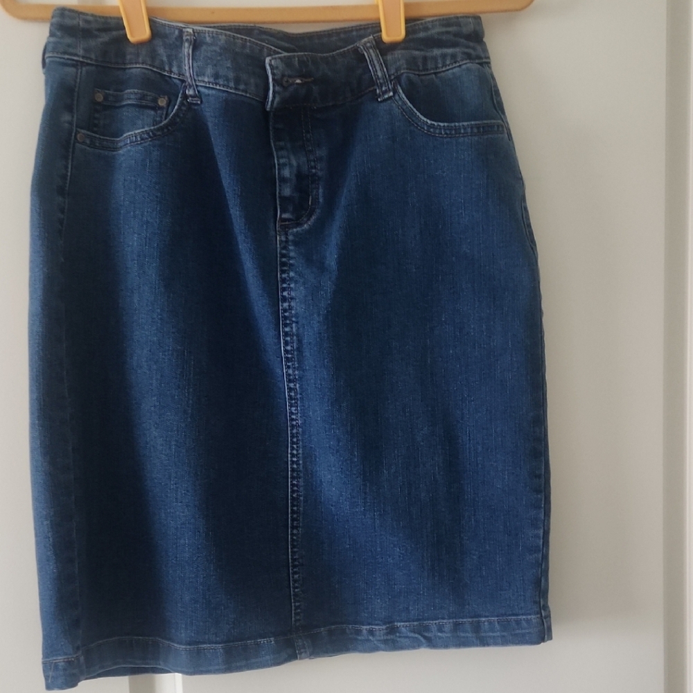 Charter Club Blue Denim Skirt